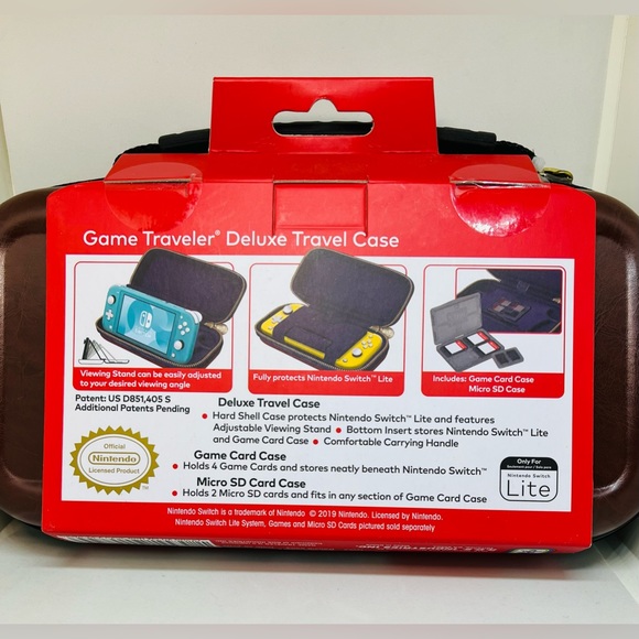 Nintendo Switch Lite Game Traveler Deluxe Travel Case Legend of Zelda BOTW - New - Picture 3 of 3